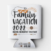 Family Vacation 2022 Making Memories Trip Matching Blikjeskoeler (Achterkant)