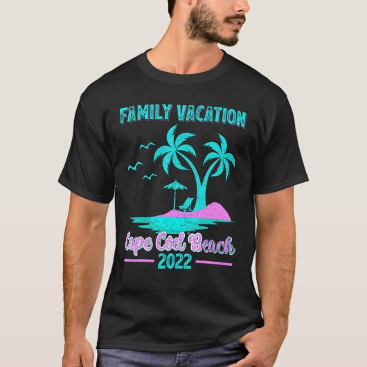 Family Vacation 2022  Massachusetts Cape Co. T-shirt (Voorkant)