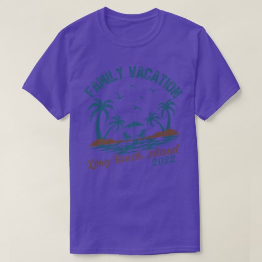 Family Vacation 2022 New Jersey Long Beach Island T-shirt (Design voorkant)