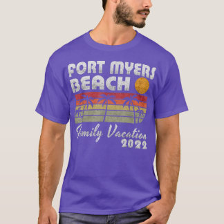 Family Vacation 2022 Palm Tree Florida Fort Myers T-shirt