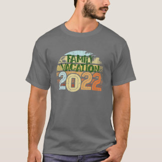 Family Vacation 2022 Summer Island Beach Familia V T-shirt