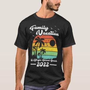 Family Vacation 2022 Us Virgin Island Beac T-shirt