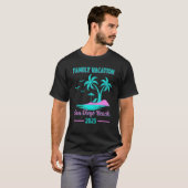 Family Vacation 2023 Palm Tree California San Dieg T-shirt (Voorkant volledig)
