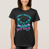 Family Vacation 2023 York Beach T-shirt (Voorkant)
