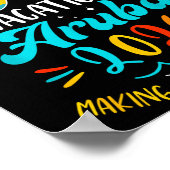 Family Vacation 2026 Aruba Matching Summer Vacatio Poster (Hoek)