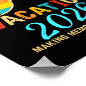 Family Vacation 2026 Beach Matching Summer Vacatio Poster (Hoek)