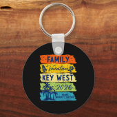 Family Vacation 2026 Key West Matching Summer Vaca Sleutelhanger (Voorkant)