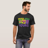 Family Vacation Couple Cute Mardi Gras Squad T-shirt (Voorkant volledig)