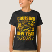 Family Vacation Cruise Ship 2026 New Year Party Cr T-shirt (Voorkant)