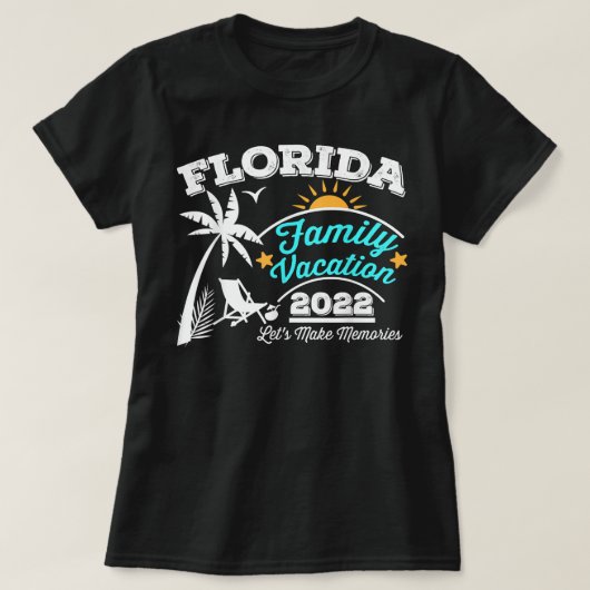 Family Vacation Florida strand 2022 Revel matching T-shirt (Design voorkant)