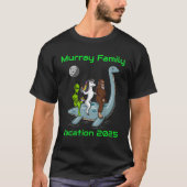 Family Vacation Group Tee Bigfoot Unicorn Alien T-shirt (Voorkant)