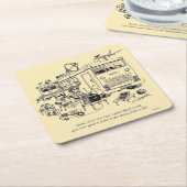 Family Vacation Kartonnen Onderzetters (Schuin)