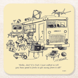 Family Vacation Kartonnen Onderzetters