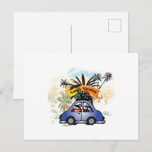 Family Vacation Making Memories Together - Family  Briefkaart (Voorkant / Achterkant)