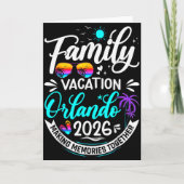 Family Vacation Orlando 2026 Matching Summer Vacat Kaart (Voorkant)