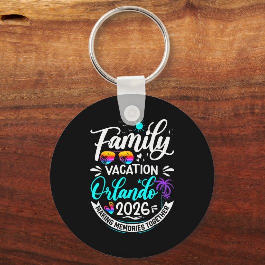 Family Vacation Orlando 2026 Matching Summer Vacat Sleutelhanger (Voorkant)