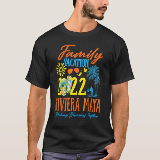 Family Vacation Riviera Maya Mexico 2022 Matching T-shirt (Voorkant)