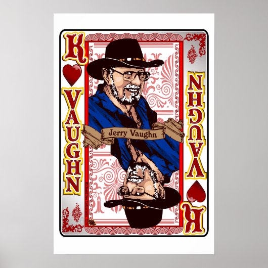 Family Vaughn Reunion Jerry Vaughn Kaart print (Voorkant)