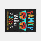 Family Vibes 2026 Family Reunion Vacation Making M Fleece Deken (Voorkant (Horizontaal))