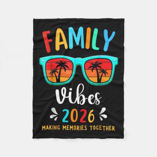 Family Vibes 2026 Family Reunion Vacation Making M Fleece Deken (Voorkant)
