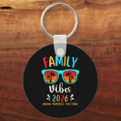 Family Vibes 2026 Family Reunion Vacation Making M Sleutelhanger (Voorkant)