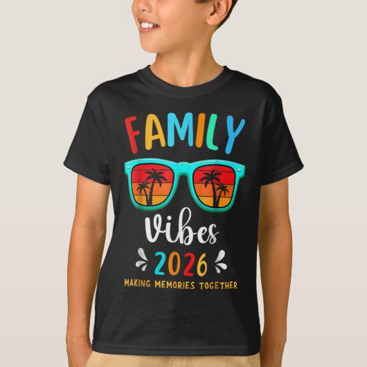 Family Vibes 2026 Family Reunion Vacation Making M T-shirt (Voorkant)