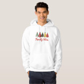 Family Vibes – Cozy Christmas Tree Design Hoodie (Voorkant volledig)