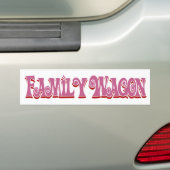 Family Wagon Bumpersticker (Op auto)
