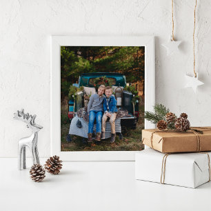 Family Winter Holiday Aangepaste Foto Poster