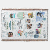 Family Winter Memories Collage – Snowflakes & Coco Deken (Voorkant)
