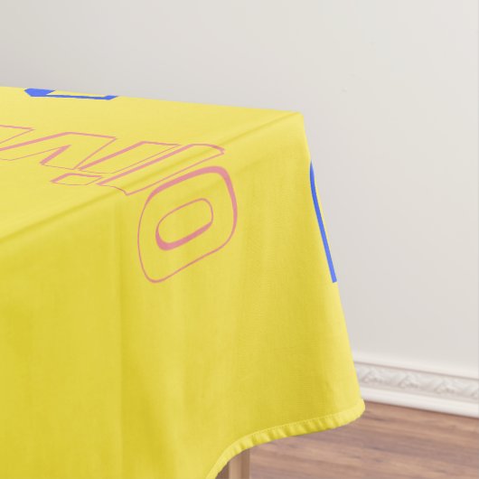 Family Word Cloud 🃏 Gestileerde Lemon Achtergrond Tafelkleed (Voorbeeld)