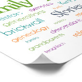 Family Word Tree Poster (Hoek)