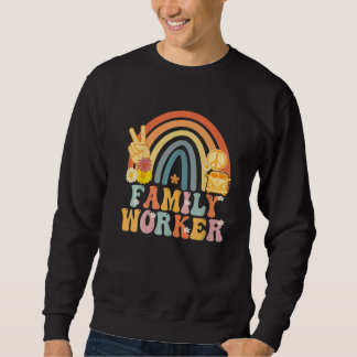 Family Worker Groovy Vintage Social Work Life Cowo Trui