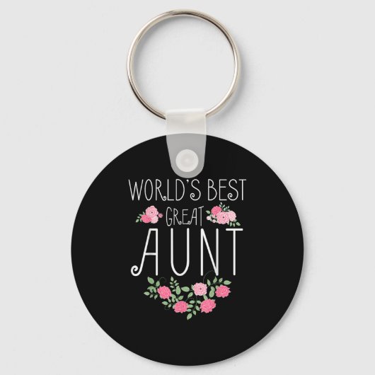 Family World's Great Aun Funny Auntie Ever Gift  Sleutelhanger (Voorkant)