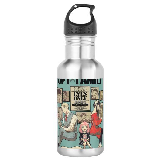Family X Spy Art Waterfles (Voorkant)