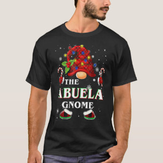 Family Xmas Pajama Abuela Gnome Buffalo Play Matc T-shirt