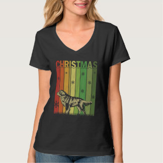 Family Xmas Pj Matching Retro Bernese Mountain Dog T-shirt