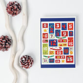 Family Xmas tellen kerstrecorder af Feestdagenkaart