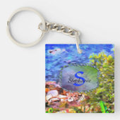 Family Yelapa Schilderachtig Path Uitzicht 0819 Sleutelhanger (Voorkant)