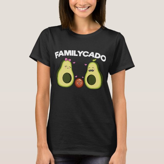 Familycado Funny Avocado Zwangerschap T-shirt (Voorkant)