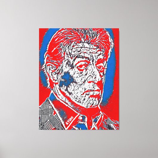 Famous Abstract People Project 3 Canvas Afdruk (Voorkant)