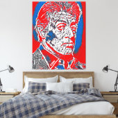 Famous Abstract People Project 3 Canvas Afdruk (Insitu (Slaapkamer))