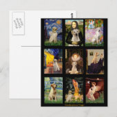 Famous Art Gele Lab Composite Briefkaart (Voorkant / Achterkant)