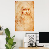 FAMOUS ART - LEONARDO DA VINCI - SELF PORTRAIT POSTER (Thuiskantoor)