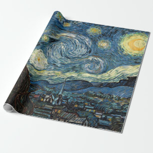 Famous Art, Starry Night, Van Gogh Cadeaupapier