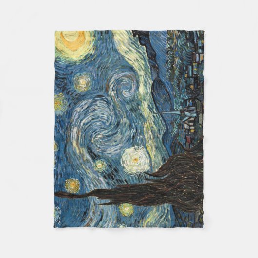 Famous art, Starry Night, Van Gogh Fleece Deken (Voorkant)