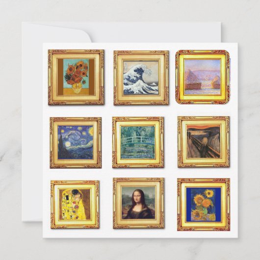 Famous Artwork Kaart (Voorkant)