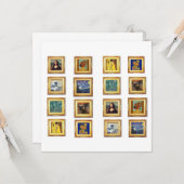 Famous Artwork Kaart (Voorkant / Achterkant in situ)