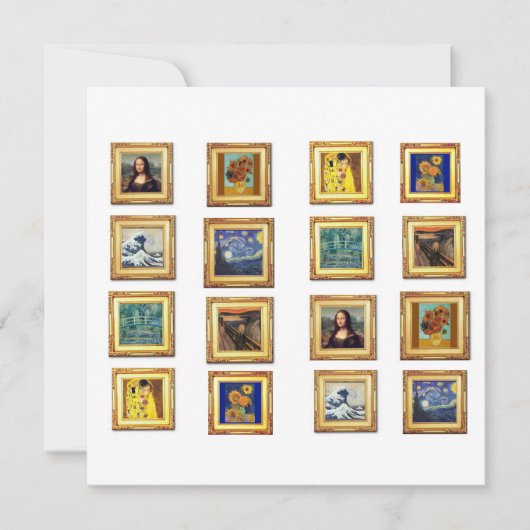 Famous Artwork Kaart (Voorkant)