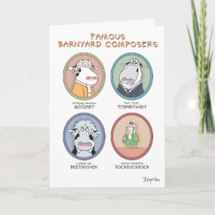 FAMOUS BARNYARD COMPOSERS KAART